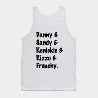 Grease Names Tank Top